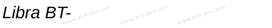 Libra BT字体转换